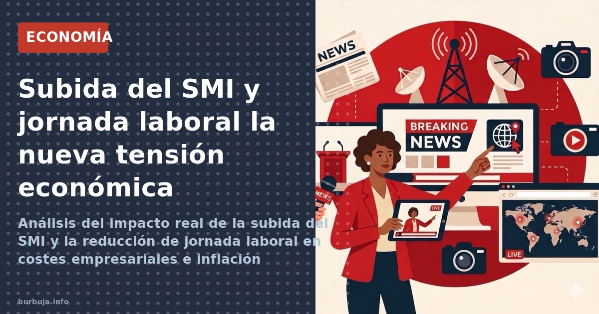 Análisis del impacto real de la subida del SMI y la reducción de jornada laboral en costes empresariales e inflación