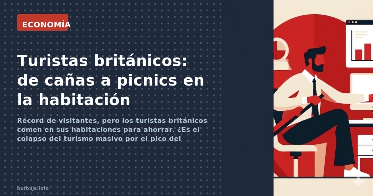 Récord de visitantes, pero los turistas británicos comen en sus habitaciones para ahorrar. ¿Es el colapso del turismo masivo 