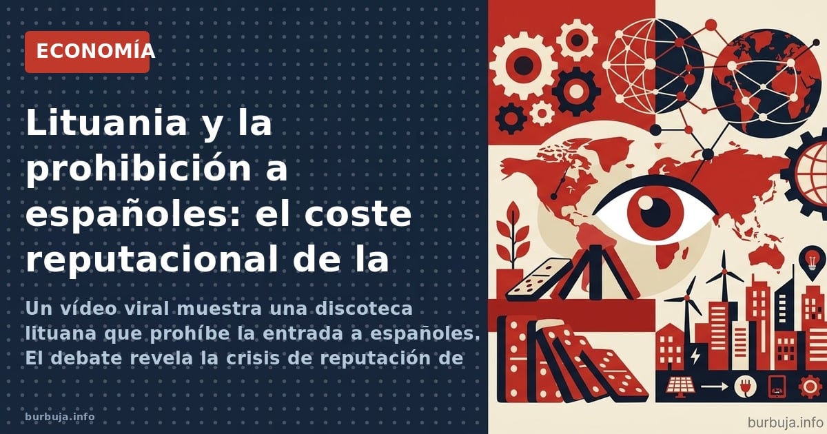 Un vídeo viral muestra una discoteca lituana que prohíbe la entrada a españoles. El debate revela la crisis de reputación de 