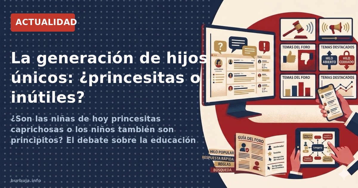 ¿Son las niñas de hoy princesitas caprichosas o los niños también son principitos? El debate sobre la educación de los hijos 