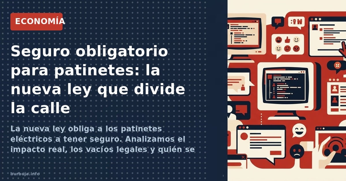 La nueva ley obliga a los patinetes eléctricos a tener seguro. Analizamos el impacto real, los vacíos legales y quién se libr