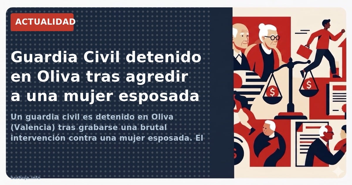 Un guardia civil es detenido en Oliva (Valencia) tras grabarse una brutal intervención contra una mujer esposada. El vídeo de