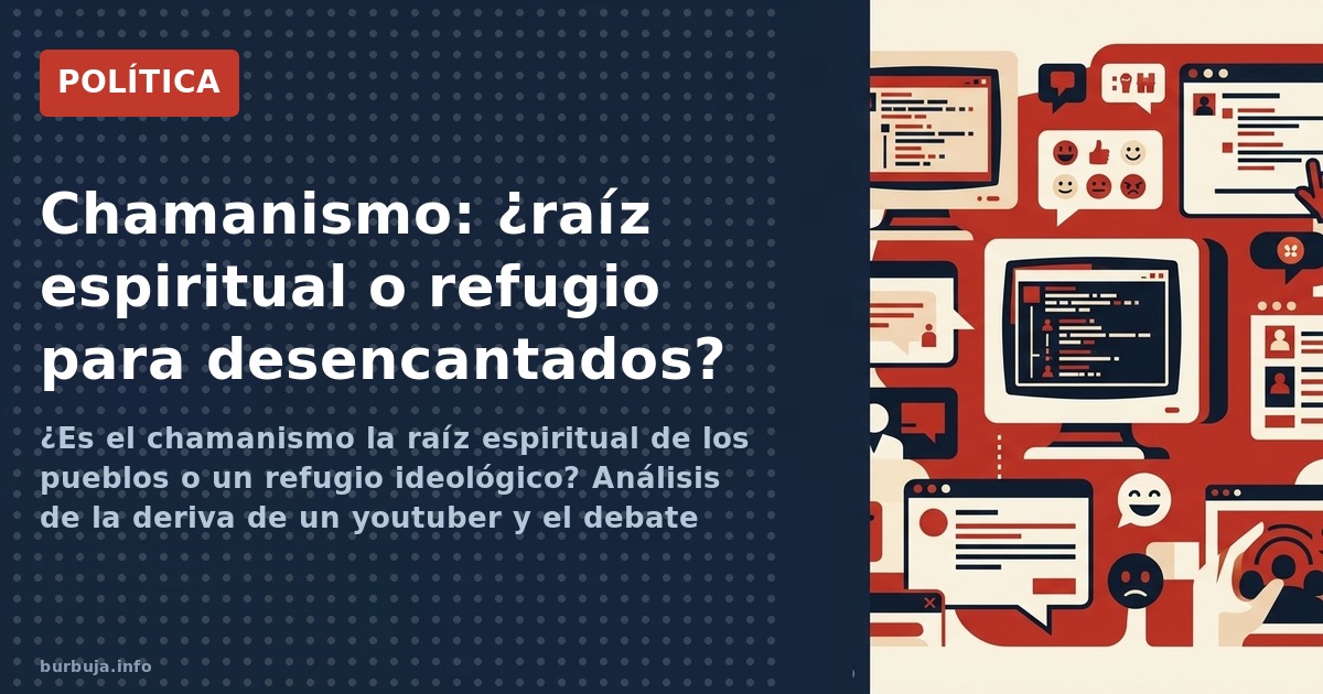 ¿Es el chamanismo la raíz espiritual de los pueblos o un refugio ideológico? Análisis de la deriva de un youtuber y el debate