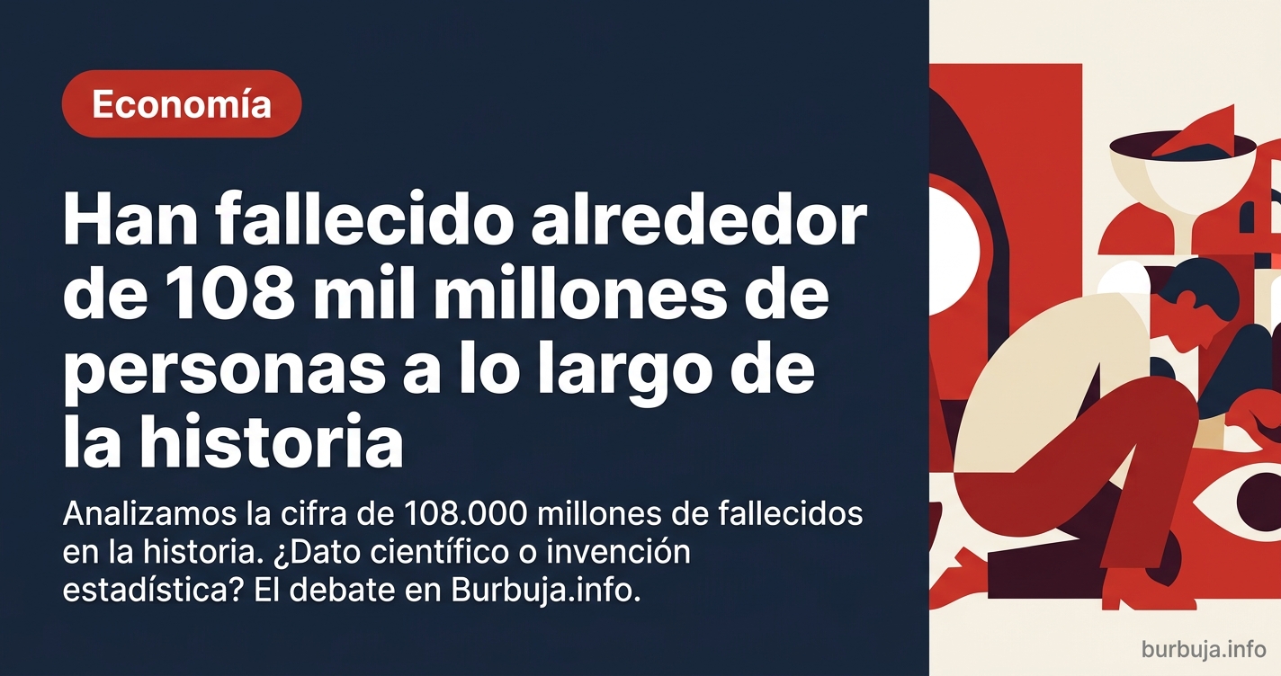 Se estima que 108 mil millones de personas han fallecido en la historia. ¿Es un dato real o una cifra fabricada? Analizamos e