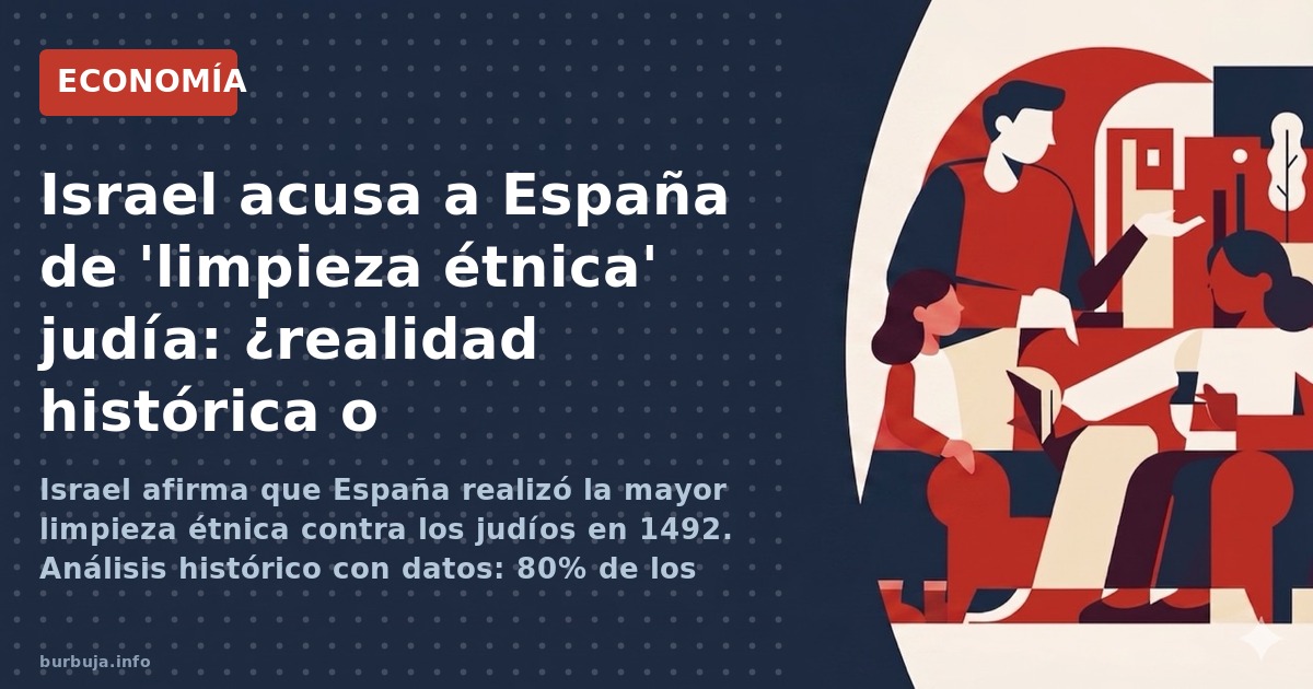 España acusada por Israel de la mayor limpieza étnica