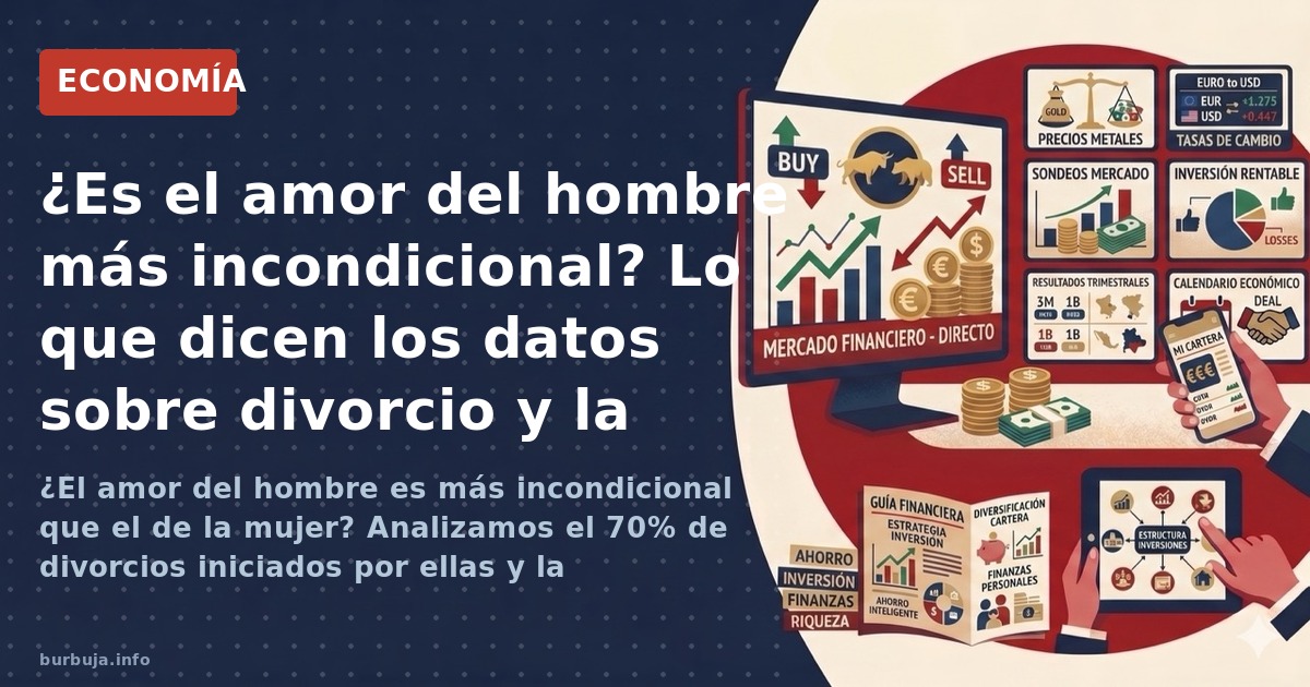 ¿El amor del hombre es más incondicional que el de la mujer? Analizamos el 70% de divorcios iniciados por ellas y la hipergam