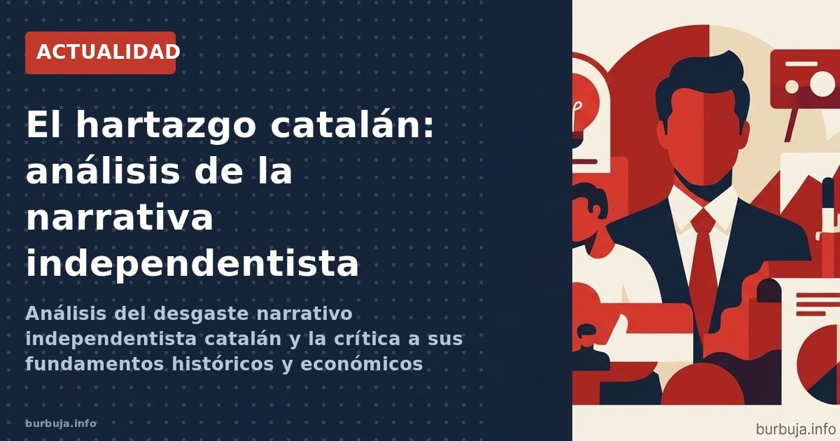 Análisis del desgaste narrativo independentista catalán y la crítica a sus fundamentos históricos y económicos