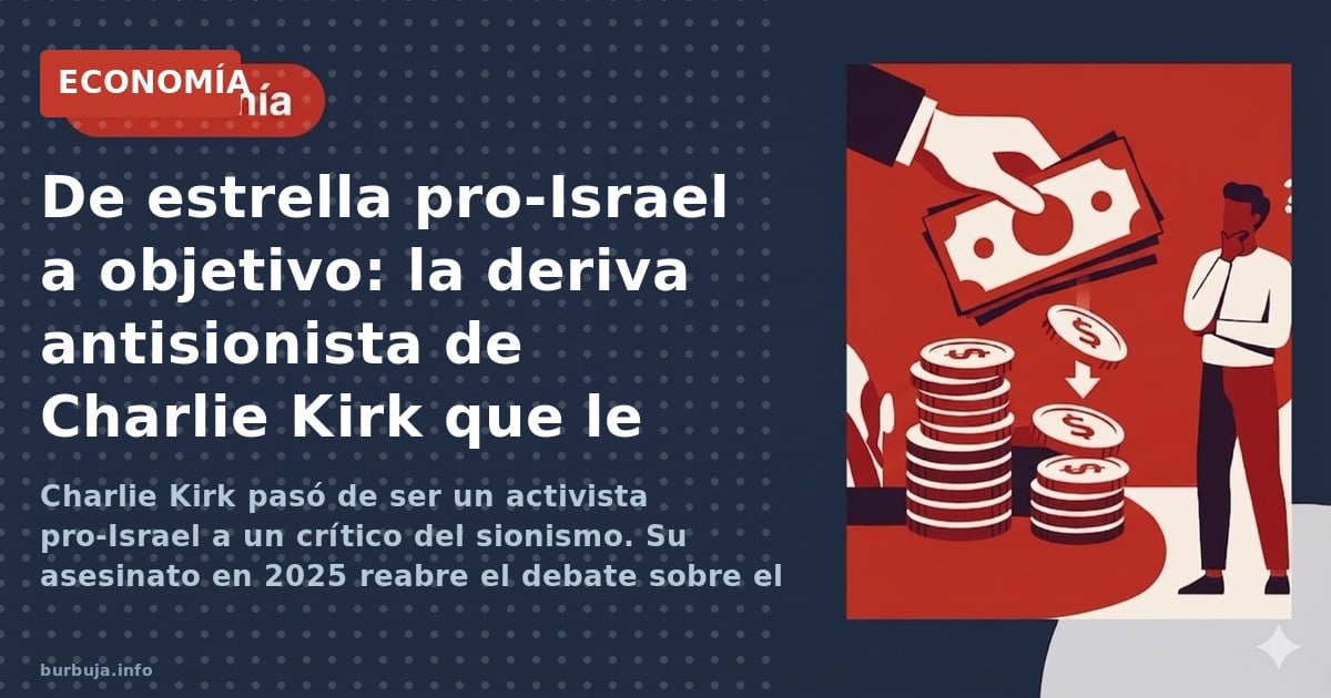 Charlie Kirk pasó de ser un activista pro-Israel a un crítico del sionismo. Su asesinato en 2025 reabre el debate sobre el po