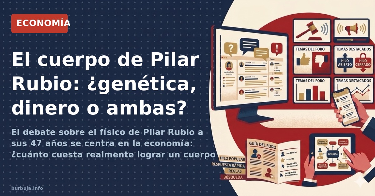 El debate sobre el físico de Pilar Rubio a sus 47 años se centra en la economía: ¿cuánto cuesta realmente lograr un cuerpo fi