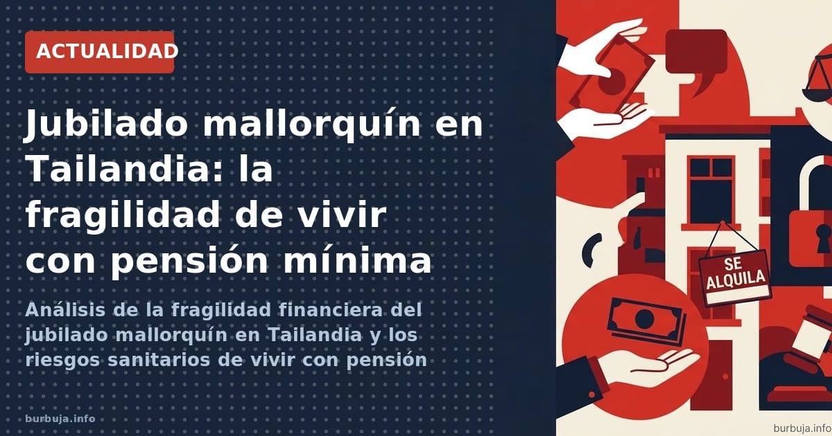 Análisis de la fragilidad financiera del jubilado mallorquín en Tailandia y los riesgos sanitarios de vivir con pensión mínim