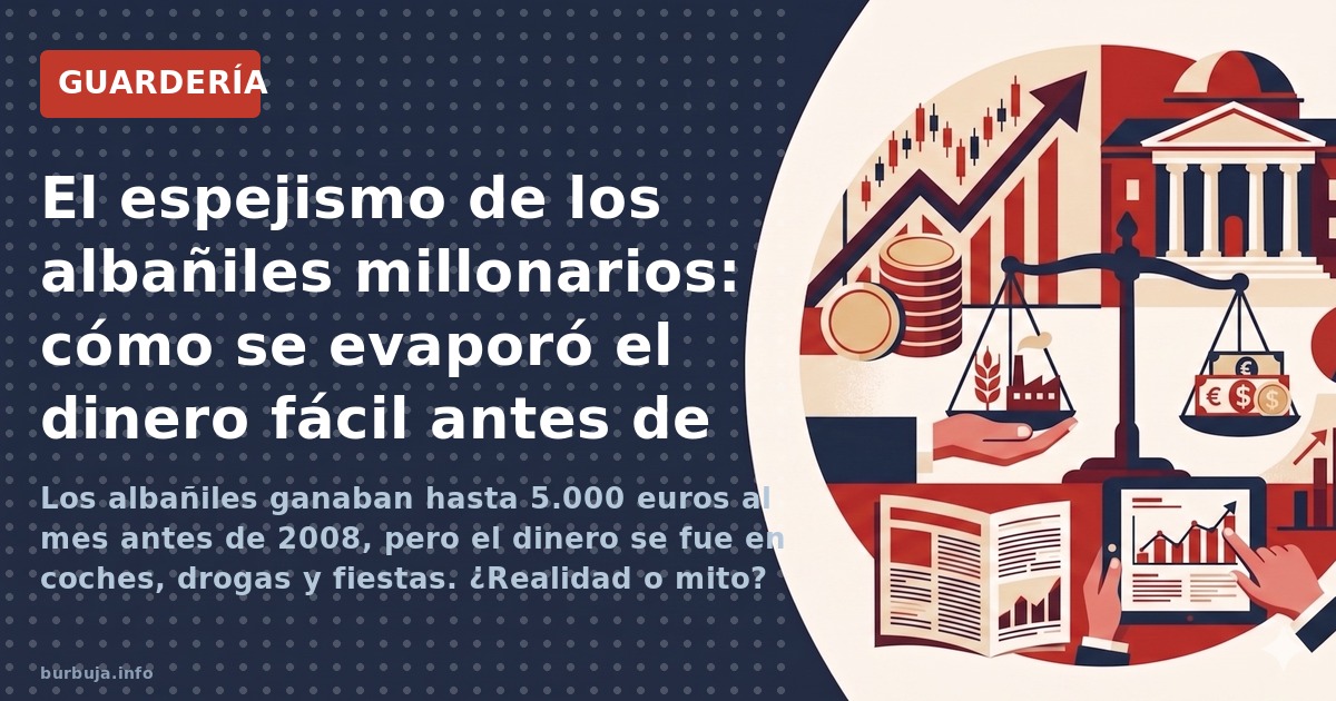 Los albañiles ganaban hasta 5.000 euros al mes antes de 2008, pero el dinero se fue en coches, drogas y fiestas. ¿Realidad o 