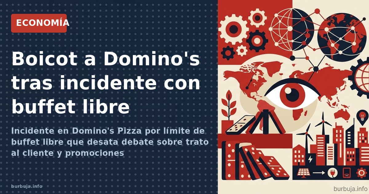 Incidente en Domino's Pizza por límite de buffet libre que desata debate sobre trato al cliente y promociones