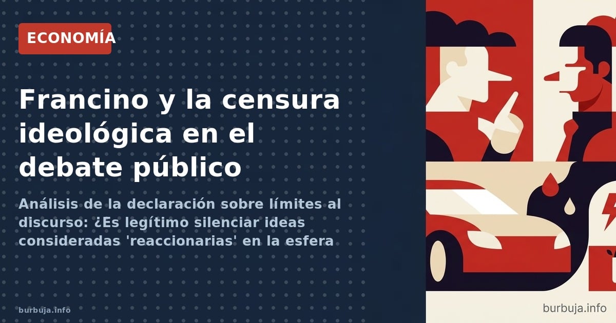 Análisis de la declaración sobre límites al discurso: ¿Es legítimo silenciar ideas consideradas 'reaccionarias' en la esfera 
