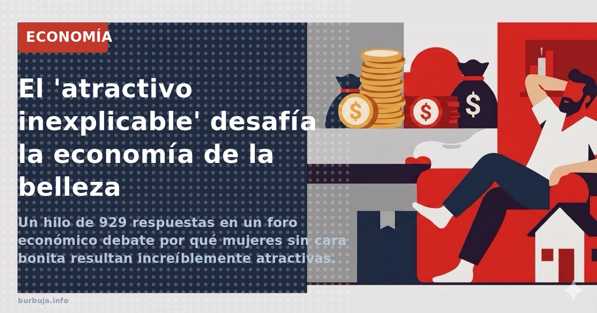 Un hilo de 929 respuestas en un foro económico debate por qué mujeres sin cara bonita resultan increíblemente atractivas. La 