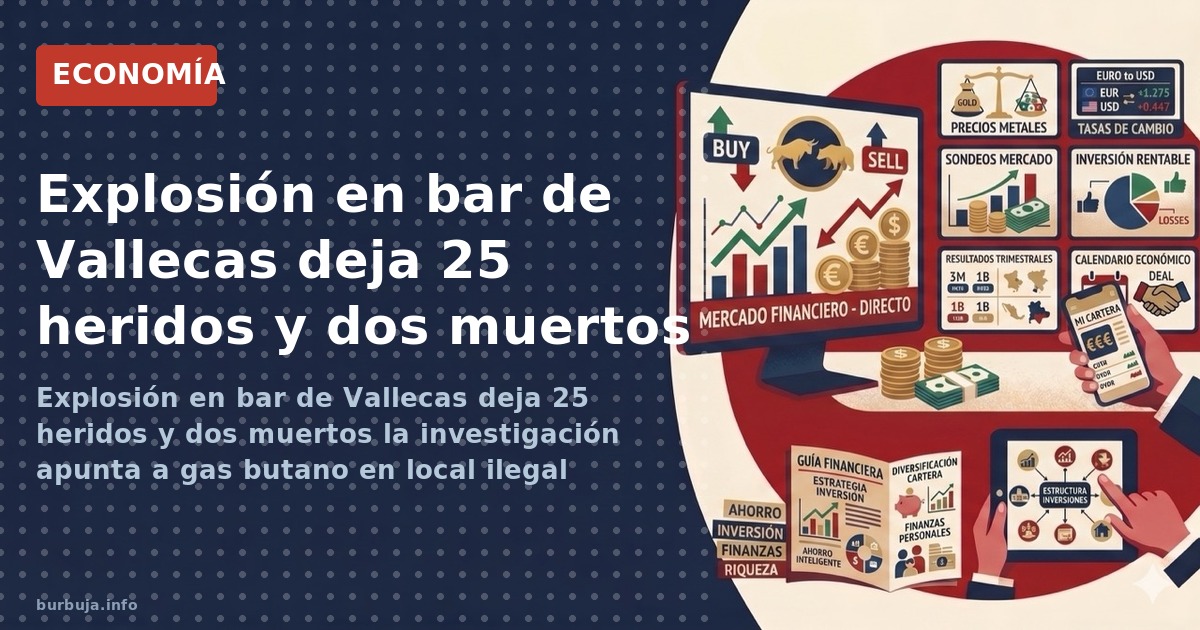 Explosión en bar de Vallecas deja 25 heridos y dos muertos la investigación apunta a gas butano en local ilegal