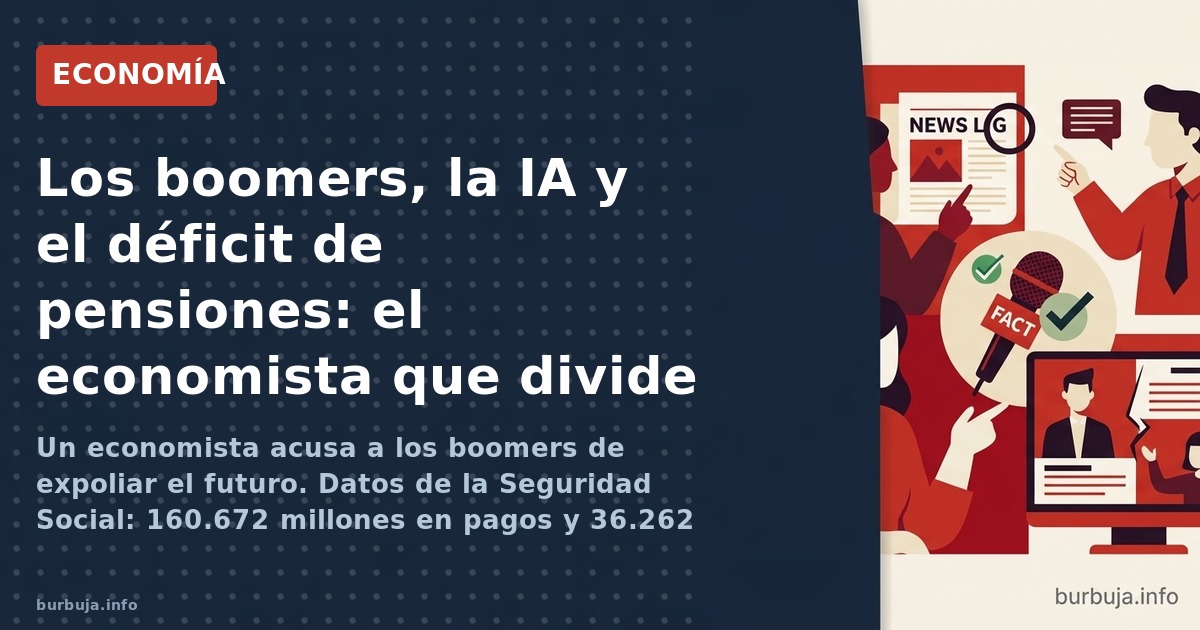 Un economista acusa a los boomers de expoliar el futuro. Datos de la Seguridad Social: 160.672 millones en pagos y 36.262 mil