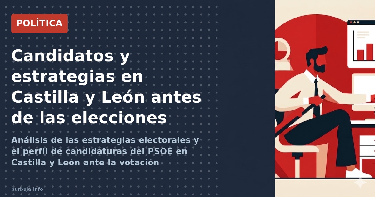 Análisis de las estrategias electorales y el perfil de candidaturas del PSOE en Castilla y León ante la votación