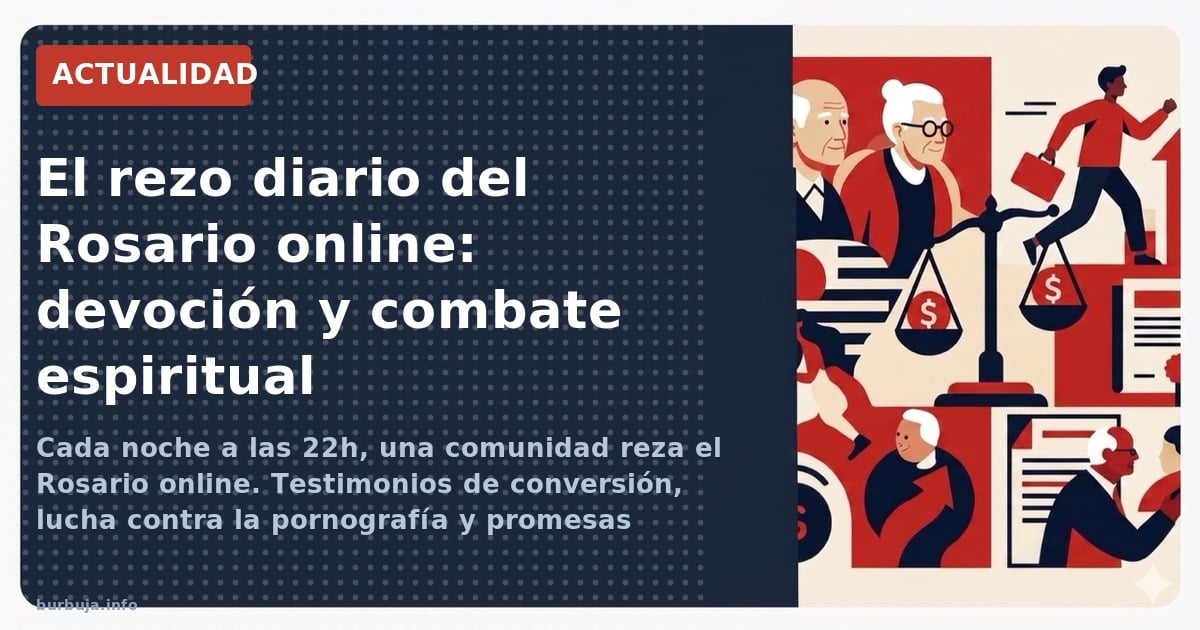 Cada noche a las 22h, una comunidad reza el Rosario online. Testimonios de conversión, lucha contra la pornografía y promesas