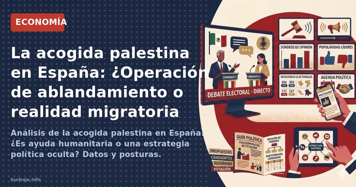 Análisis de la acogida palestina en España: ¿Es ayuda humanitaria o una estrategia política oculta? Datos y posturas.