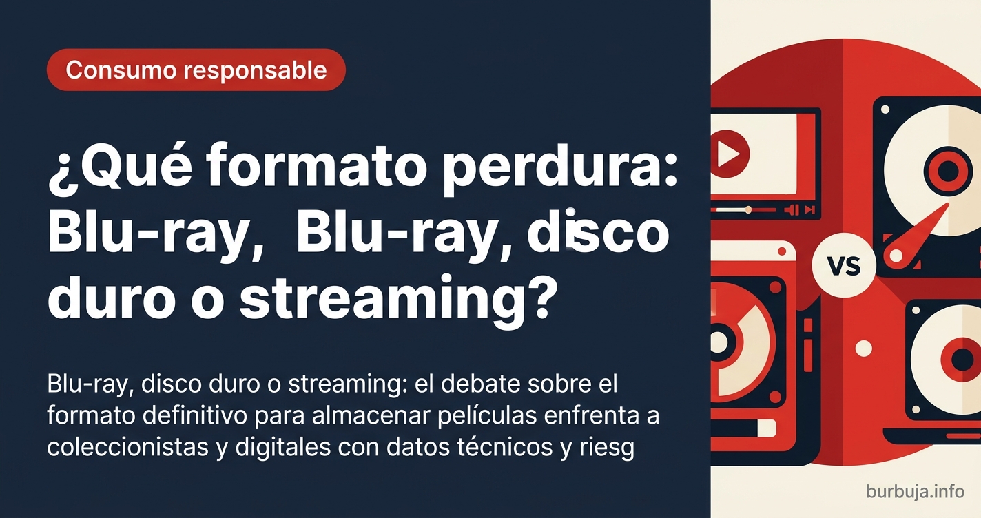 Blu-ray, disco duro o streaming: el debate sobre el formato definitivo para almacenar películas enfrenta a coleccionistas y d