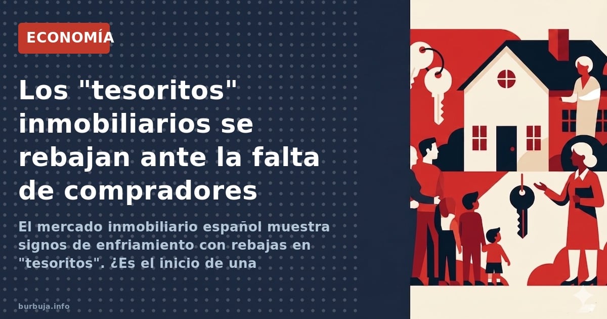 El mercado inmobiliario español muestra signos de enfriamiento con rebajas en "tesoritos". ¿Es el inicio de una corrección o 