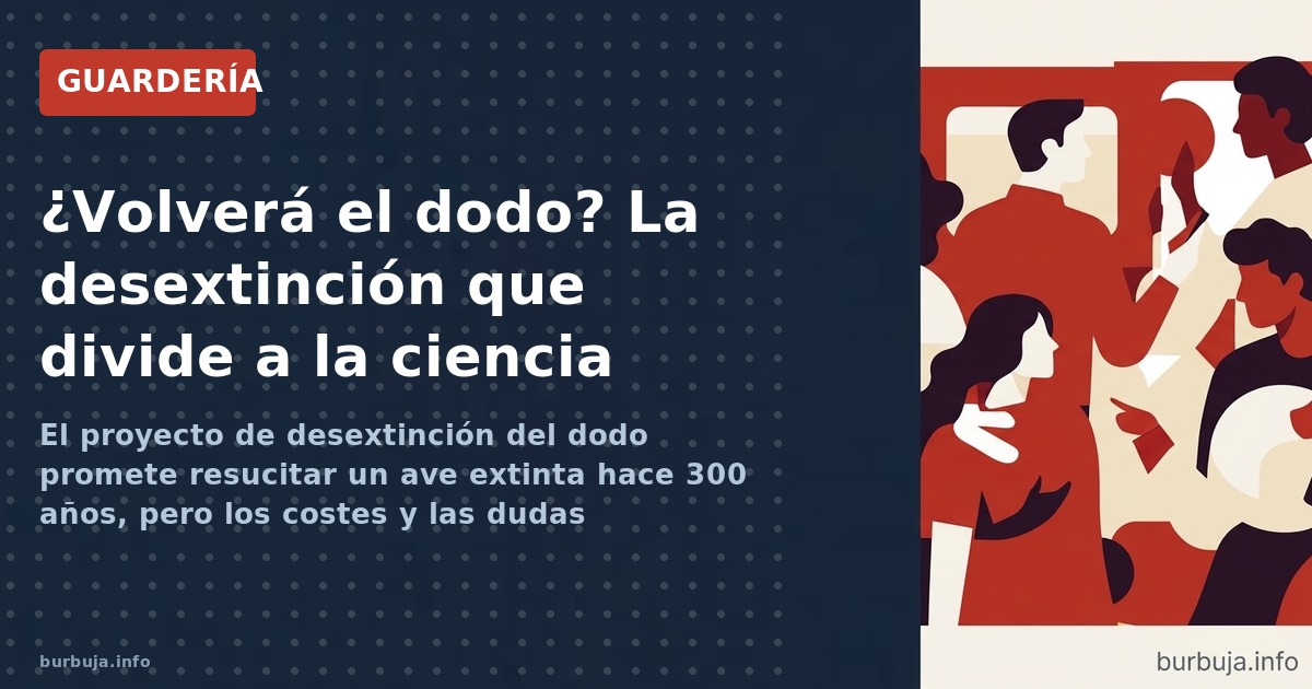 El proyecto de desextinción del dodo promete resucitar un ave extinta hace 300 años, pero los costes y las dudas ecológicas e