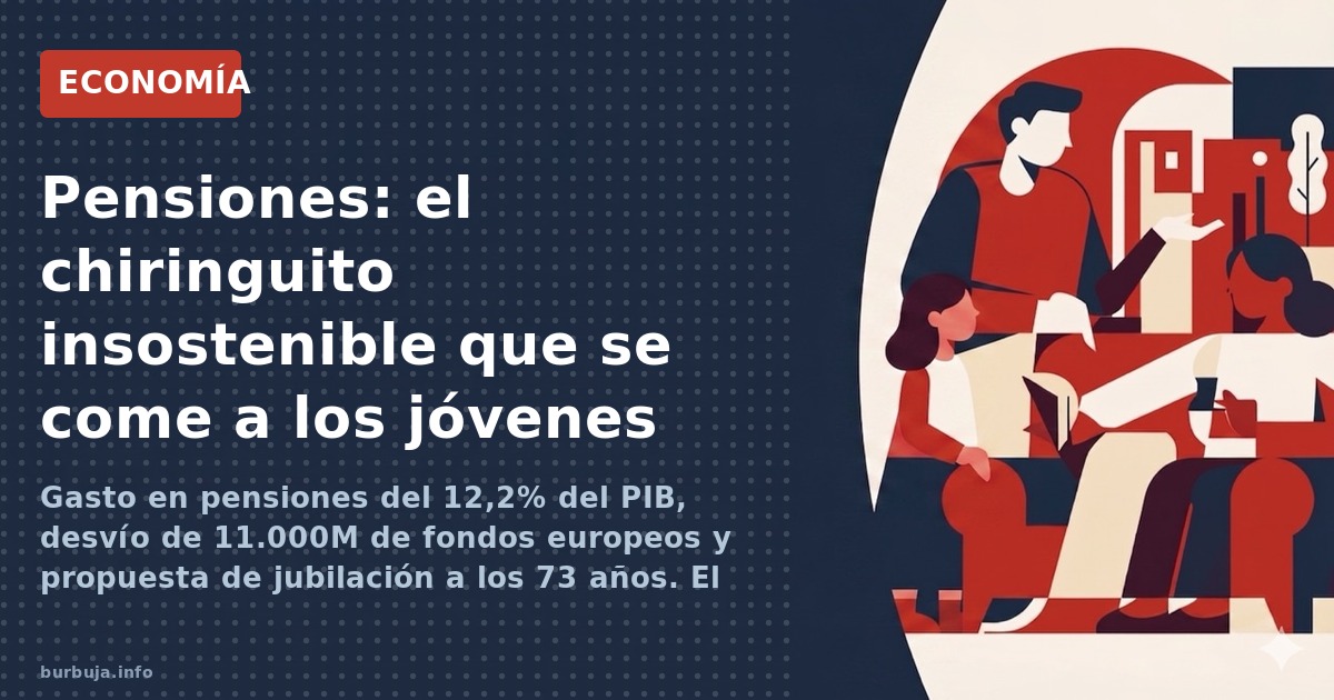 Pensiones: la factura que pagarán los jóvenes