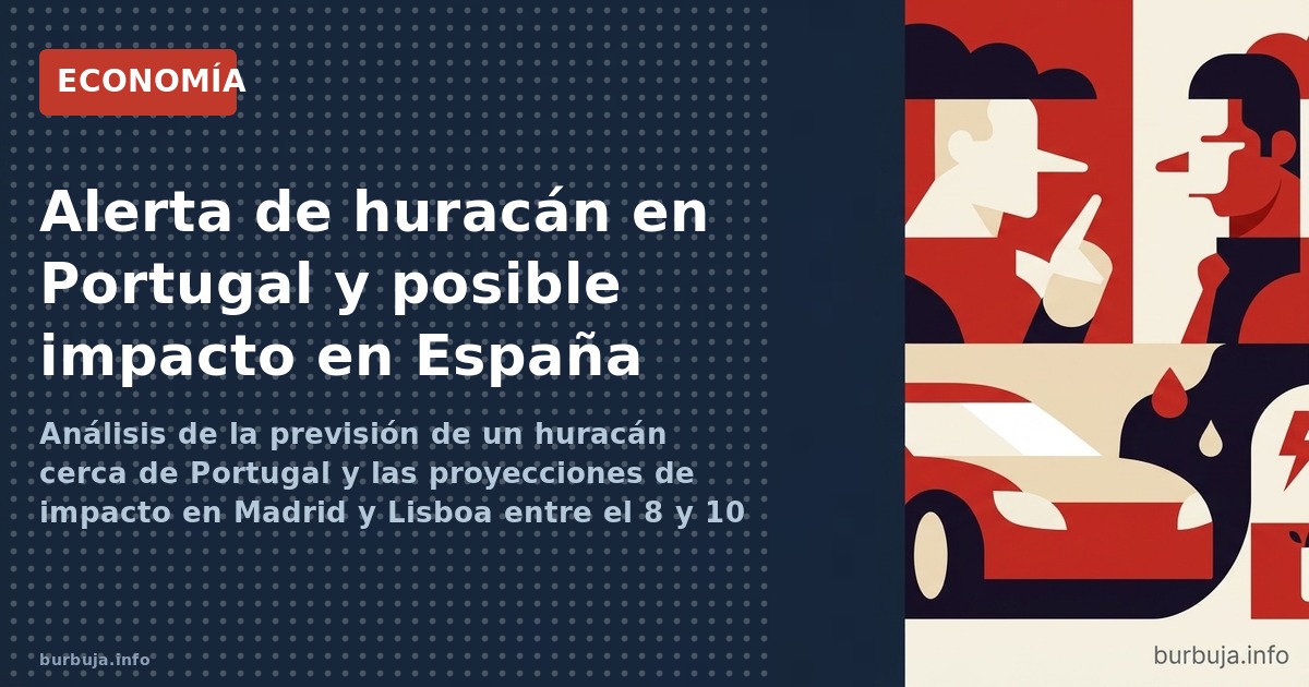 Análisis de la previsión de un huracán cerca de Portugal y las proyecciones de impacto en Madrid y Lisboa entre el 8 y 10 de 