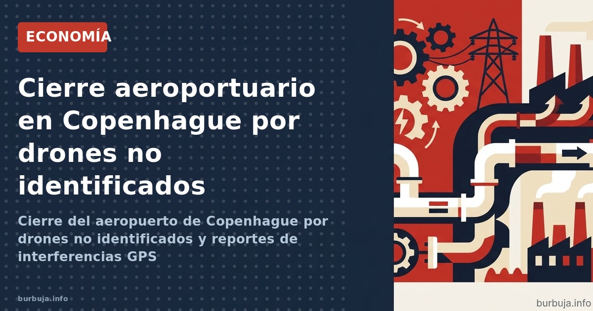 Cierre del aeropuerto de Copenhague por drones no identificados y reportes de interferencias GPS
