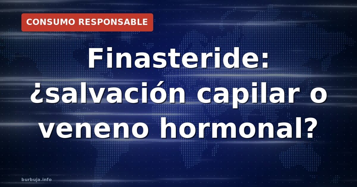 Finasteride: ¿salvación capilar o veneno hormonal?
