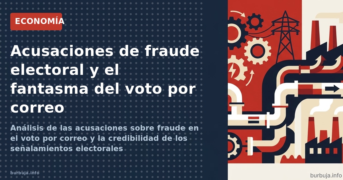 Análisis de las acusaciones sobre fraude en el voto por correo y la credibilidad de los señalamientos electorales