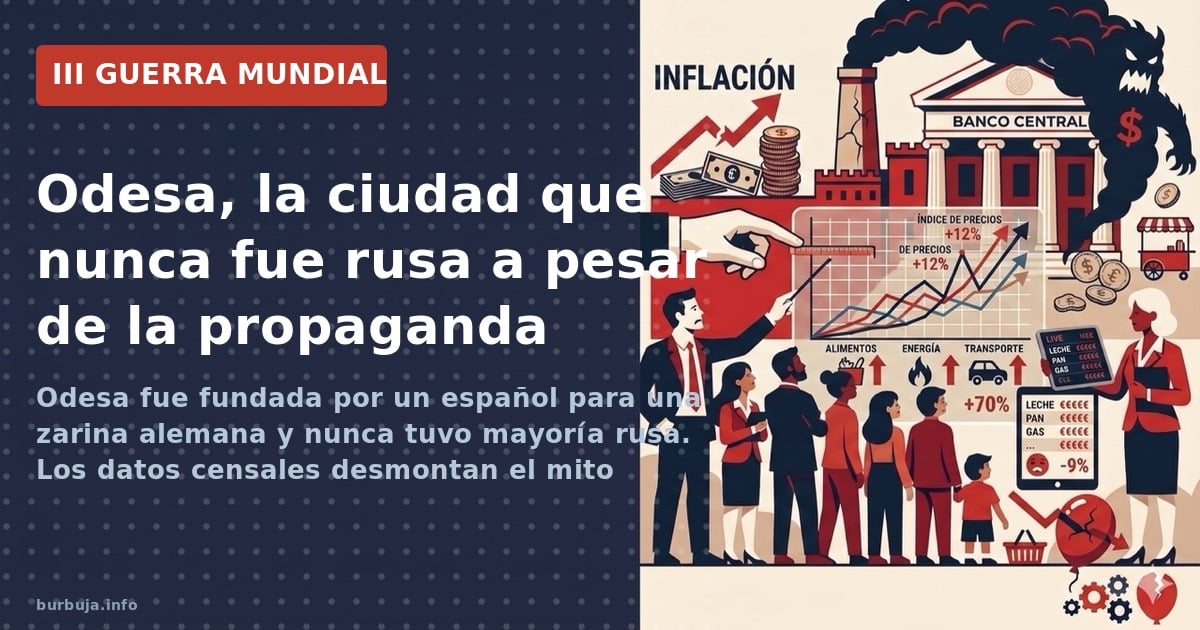 Odesa, fundada por un español, se disputa entre narrativas rusas y ucranianas. Datos históricos y propaganda en un puerto cla