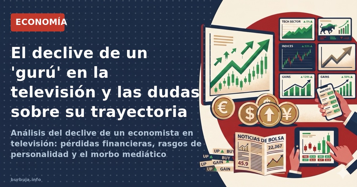 Análisis del declive de un economista en televisión: pérdidas financieras, rasgos de personalidad y el morbo mediático