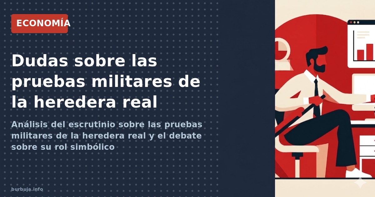 Análisis del escrutinio sobre las pruebas militares de la heredera real y el debate sobre su rol simbólico