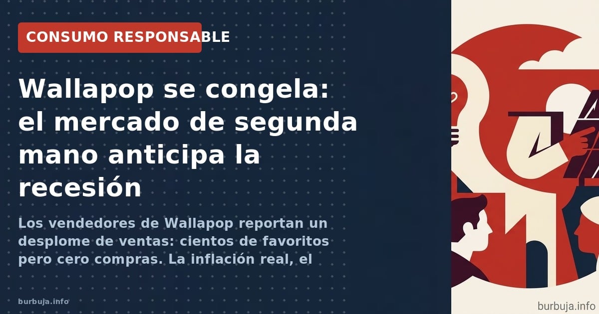 Los vendedores de Wallapop reportan un desplome de ventas: cientos de favoritos pero cero compras. La inflación real, el cont