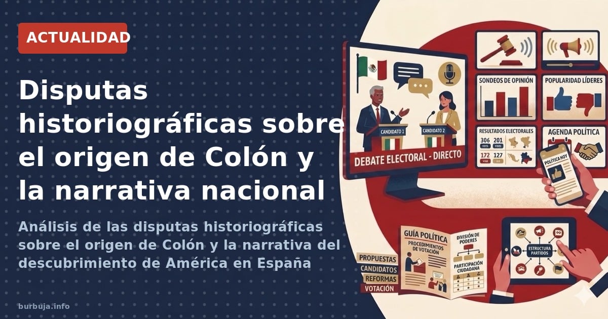 Análisis de las disputas historiográficas sobre el origen de Colón y la narrativa del descubrimiento de América en España