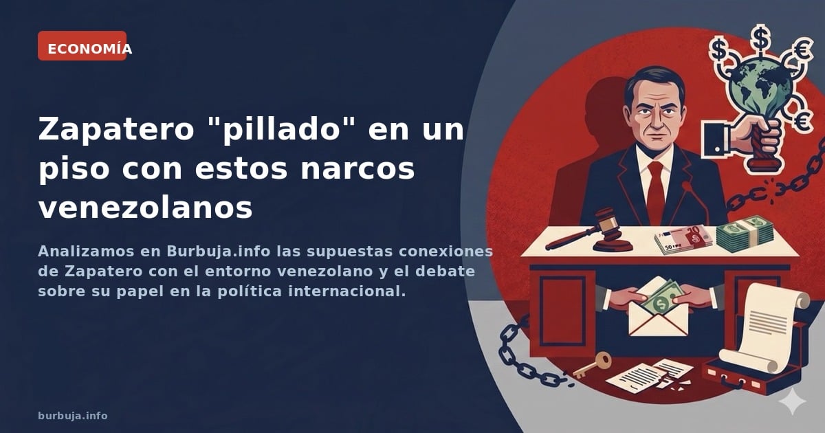 Analizamos en Burbuja.info las supuestas conexiones de Zapatero con el entorno venezolano y el debate sobre su papel en la po