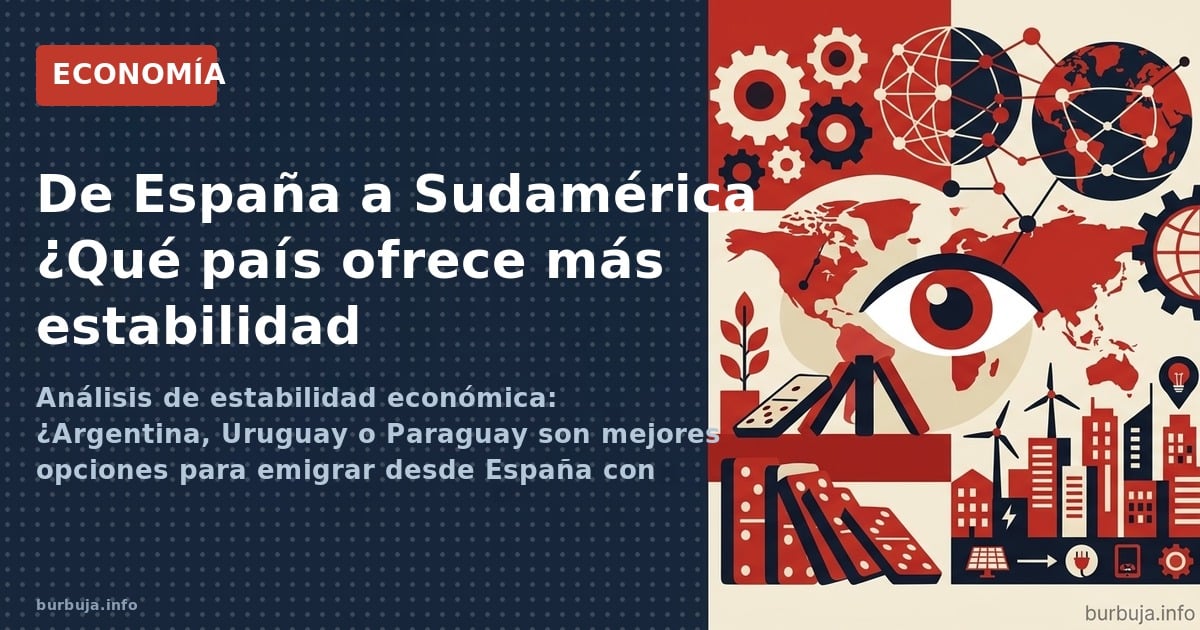 Análisis de estabilidad económica: ¿Argentina, Uruguay o Paraguay son mejores opciones para emigrar desde España con capital?