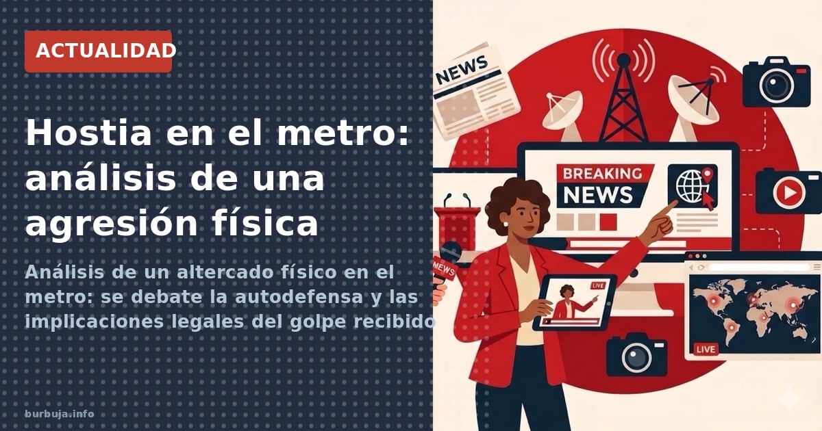 Análisis de un altercado físico en el metro: se debate la autodefensa y las implicaciones legales del golpe recibido