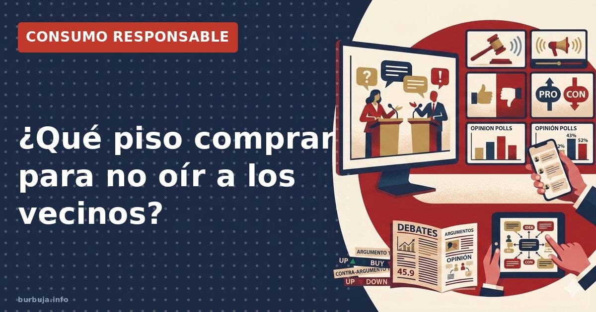 ¿Qué piso comprar para no oír a los vecinos?