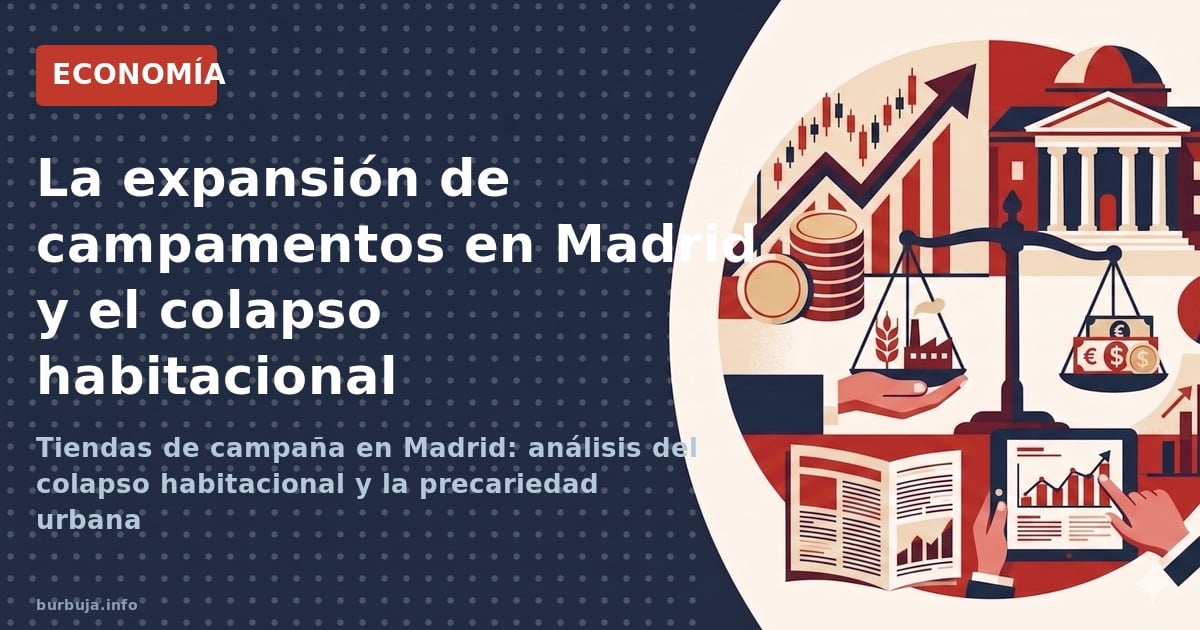 Tiendas de campaña en Madrid: análisis del colapso habitacional y la precariedad urbana