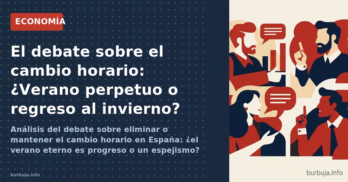 Análisis del debate sobre eliminar o mantener el cambio horario en España: ¿el verano eterno es progreso o un espejismo?