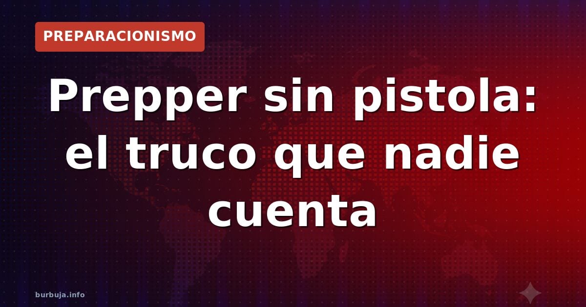 Mochila de supervivencia abierta con cuerdas, nudos y herramientas junto a lingotes de metal