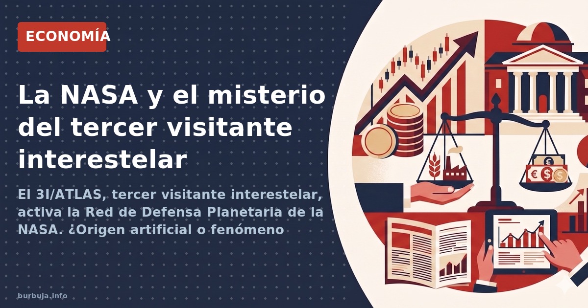 El 3I/ATLAS, tercer visitante interestelar, activa la Red de Defensa Planetaria de la NASA. ¿Origen artificial o fenómeno ast
