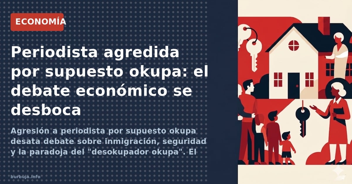 Agresión a periodista por supuesto okupa desata debate sobre inmigración, seguridad y la paradoja del "desokupador okupa". El