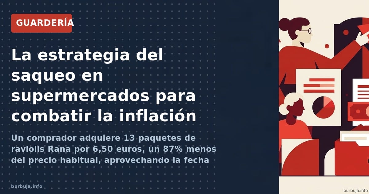 Un comprador adquiere 13 paquetes de raviolis Rana por 6,50 euros, un 87% menos del precio habitual, aprovechando la fecha de
