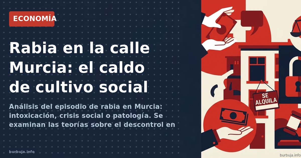Análisis del episodio de rabia en Murcia: intoxicación, crisis social o patología. Se examinan las teorías sobre el descontro