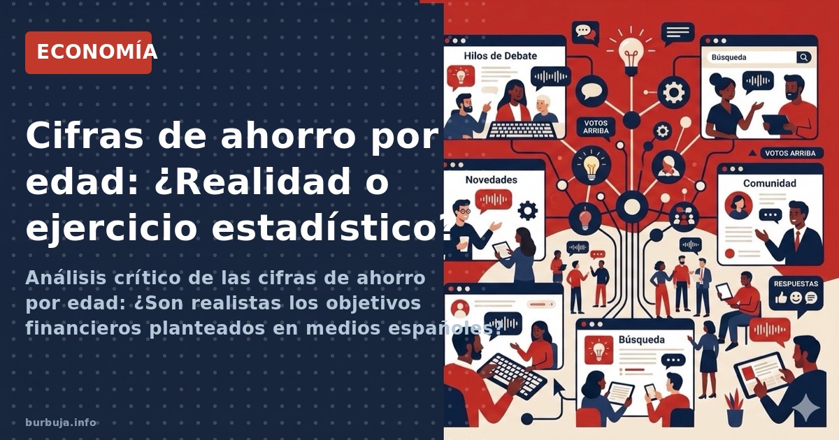 Análisis crítico de las cifras de ahorro por edad: ¿Son realistas los objetivos financieros planteados en medios españoles?
