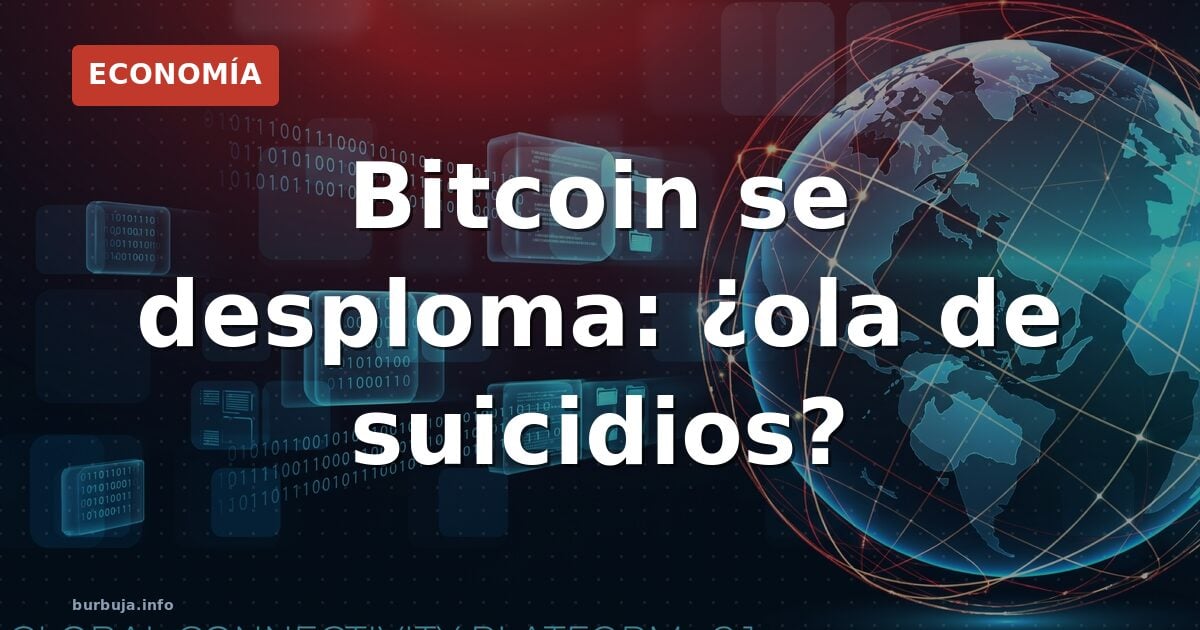 Bitcoin se desploma: ¿ola de suicidios?