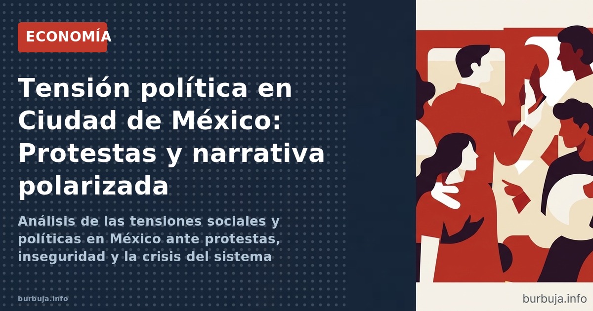 Análisis de las tensiones sociales y políticas en México ante protestas, inseguridad y la crisis del sistema político